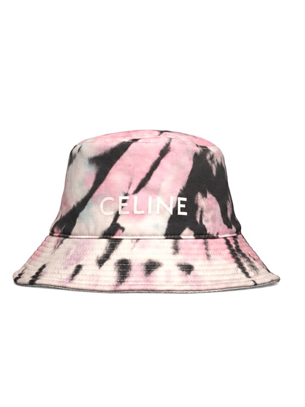 CELINE Women’s Pink & Grey Tie-Dye Bucket Hat Size Large - Picture 1 of 9